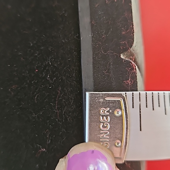 Pas de Rouge black and red open toe suede wedge heel shoes, 43 EU: 11 1/2 US - Picture 7 of 13